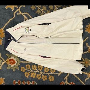 Kappa x sun hei football club light windbreaker, white red and blue colors